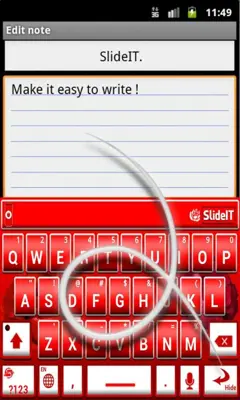 SlideIT Red Rose skin android App screenshot 2