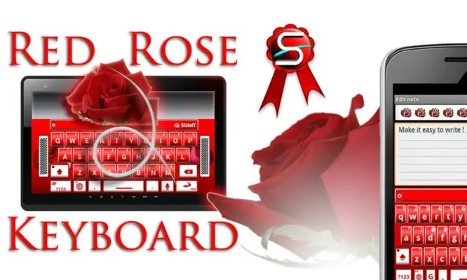 SlideIT Red Rose skin android App screenshot 3